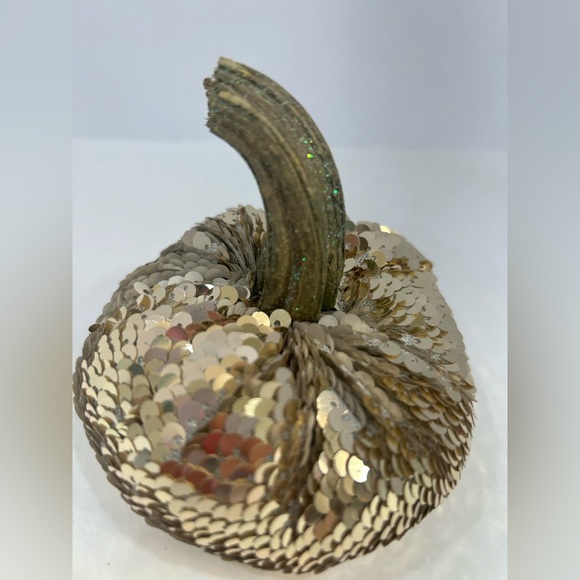 “Festive” Sequin Pumpkin Home Decor - Picture 3 of 5
